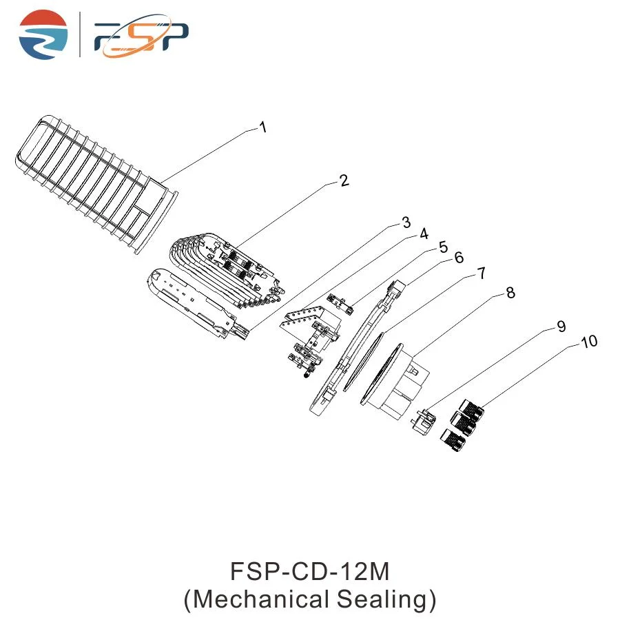 144 Cores Dome Type Fiber Optic Splice Closure Cable Joint Closure